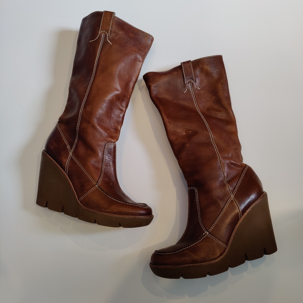 michael kors wedge boots